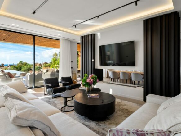 🔥 SOLD 🏡 Stunning Brand-New Contemporary Villa with Breathtaking 🌊 Sea, ⛳ Golf & 🏊‍♂️ Infinity Pool Views in Los Flamingos Golf Resort 🔥