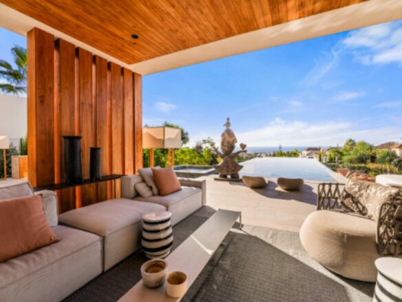 🔥 SOLD 🏡 Stunning Brand-New Contemporary Villa with Breathtaking 🌊 Sea, ⛳ Golf & 🏊‍♂️ Infinity Pool Views in Los Flamingos Golf Resort 🔥
