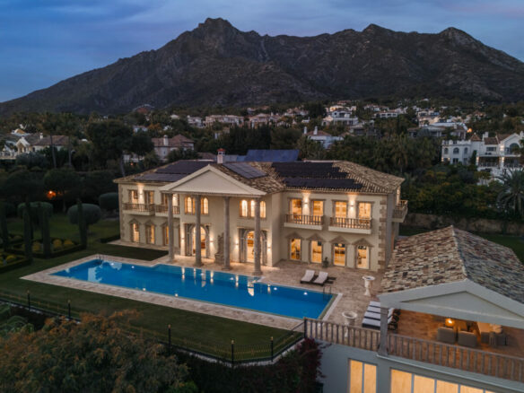 Reduced 🌟 For Sale: Luxury Neoclassical Estate with Breathtaking Sea Views in Sierra Blanca 🏛️🌊