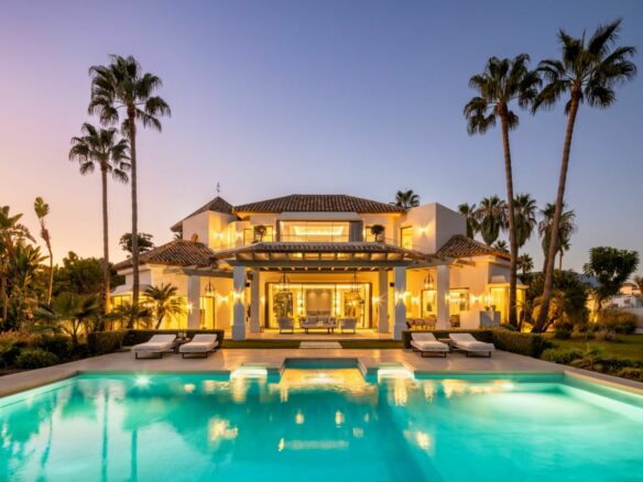 Hilltop Turnkey Modern Andalusian Villa for Sale in Monte Halcones, Benahavís, Spain 🇪🇸 Panoramic Sea views