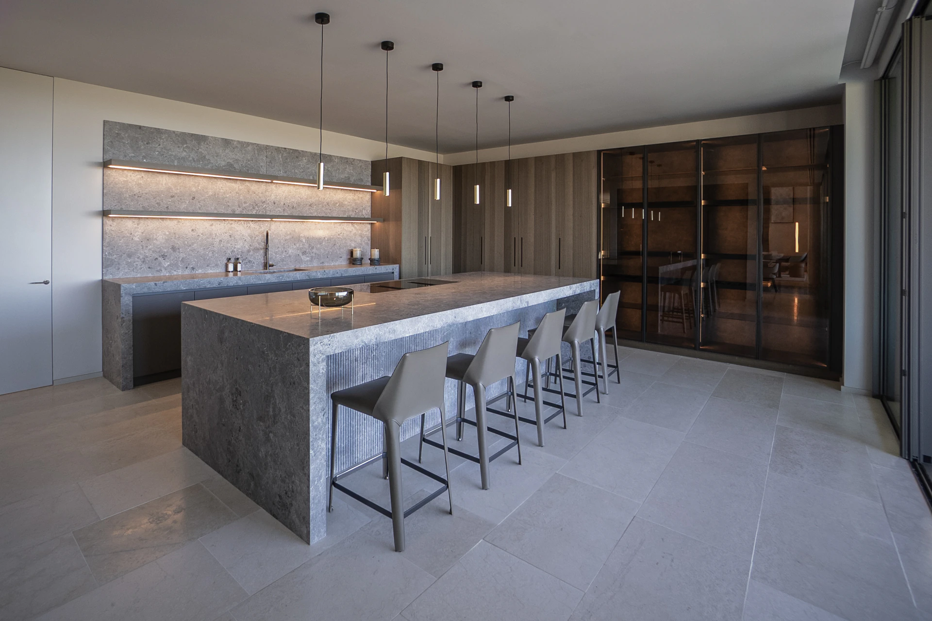 KITCHEN la-zagaleta-new-modern-villa-for-sale-spain-30 La Zagaleta New Modern Villa For Sale β Spain πͺπΈβ¨