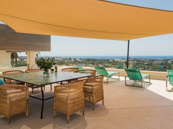 Nueva Andalucia modern villa blends ultra-contemporary design, large Super Cars Garage – Sea views Marbella, Spain 🇪🇸