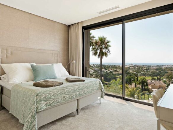 Nueva Andalucia modern villa blends ultra-contemporary design, large Super Cars Garage – Sea views Marbella, Spain 🇪🇸