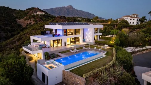 LA QUINTA SEA & MOUNTAIN VILLA 🔥🌅 Ultimate Luxury Contemporary Masterpiece in Marbella’s Golf Valley!