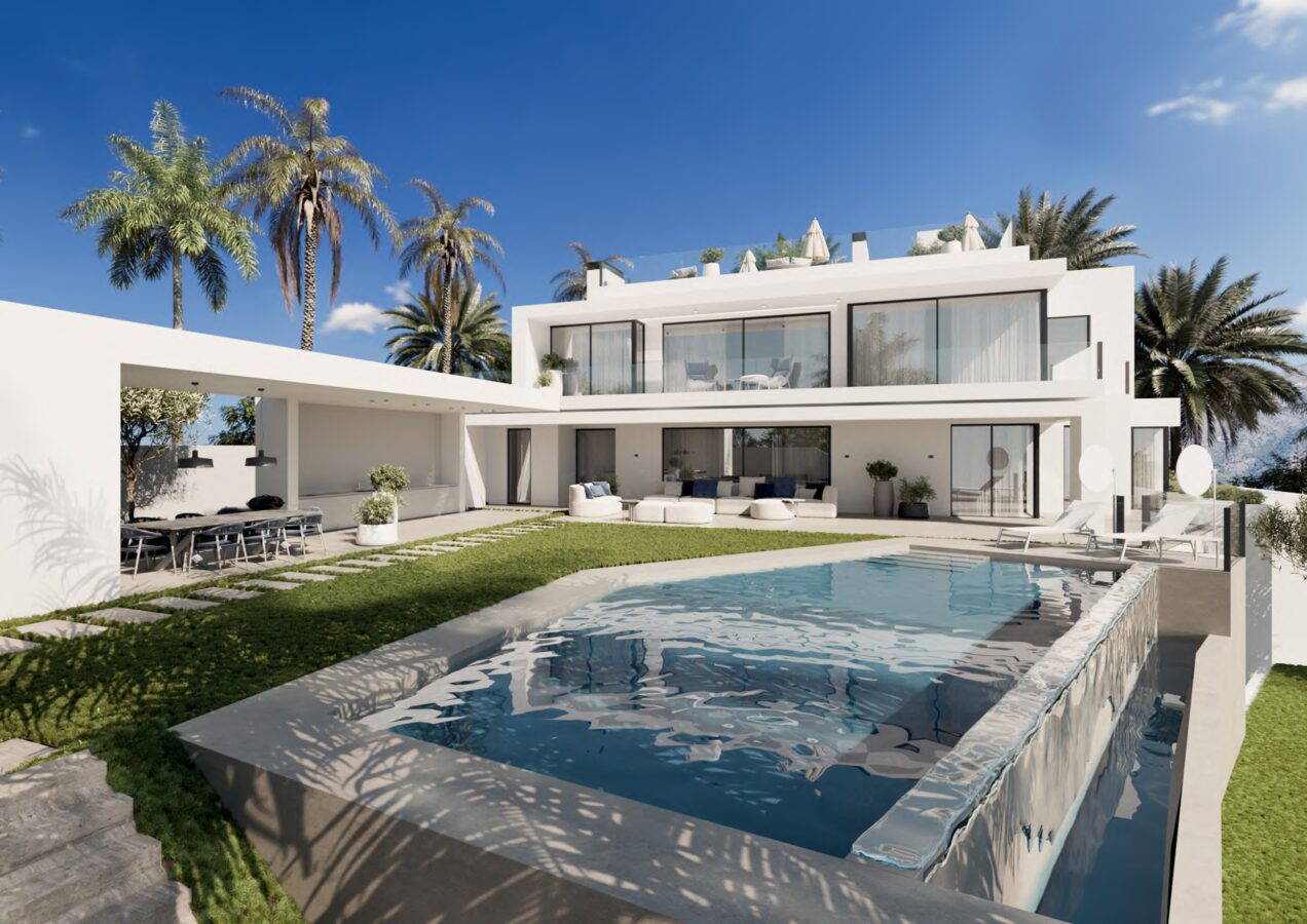 FOR SALE 🏡 Contemporary Villa with Sea & Mountain Views, Staff Apartment and Rooftop Solarium – Cascada de Camoján, Marbella