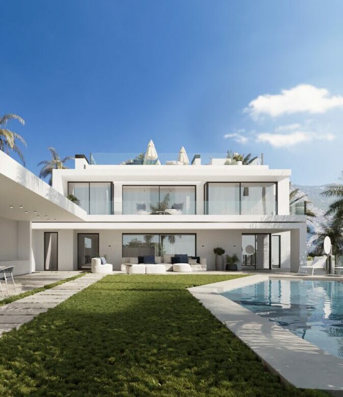 FOR SALE 🏡 Contemporary Villa with Sea & Mountain Views, Staff Apartment and Rooftop Solarium – Cascada de Camoján, Marbella