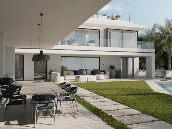 FOR SALE 🏡 Contemporary Villa with Sea & Mountain Views, Staff Apartment and Rooftop Solarium – Cascada de Camoján, Marbella