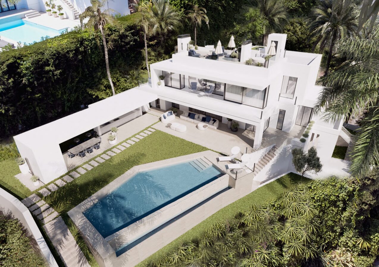FOR SALE 🏡 Contemporary Villa with Sea & Mountain Views, Staff Apartment and Rooftop Solarium – Cascada de Camoján, Marbella
