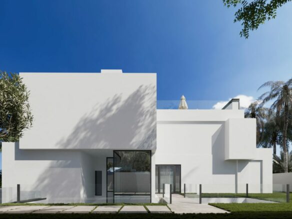 FOR SALE 🏡 Contemporary Villa with Sea & Mountain Views, Staff Apartment and Rooftop Solarium – Cascada de Camoján, Marbella