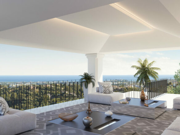FOR SALE 🏡 Exceptional Andalusian Villa with Panoramic Sea Views – El Herrojo Alto, Benahavís