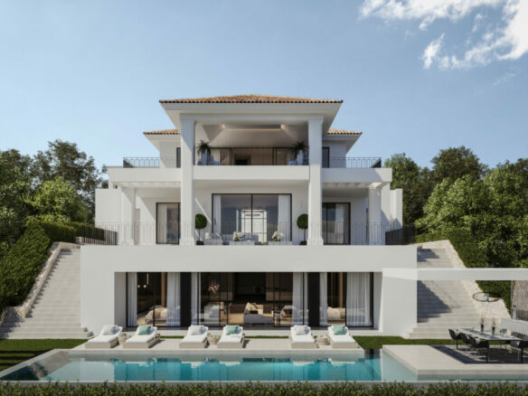 FOR SALE 🏡 Exceptional Andalusian Villa with Panoramic Sea Views – El Herrojo Alto, Benahavís