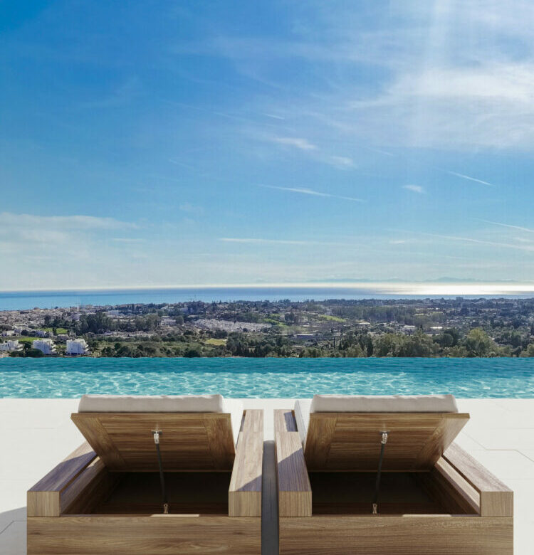 FOR SALE 🏡 Newly Built Panoramic Villa with Infinity Pool & Indoor Pool – El Herrojo Alto, Benahavís