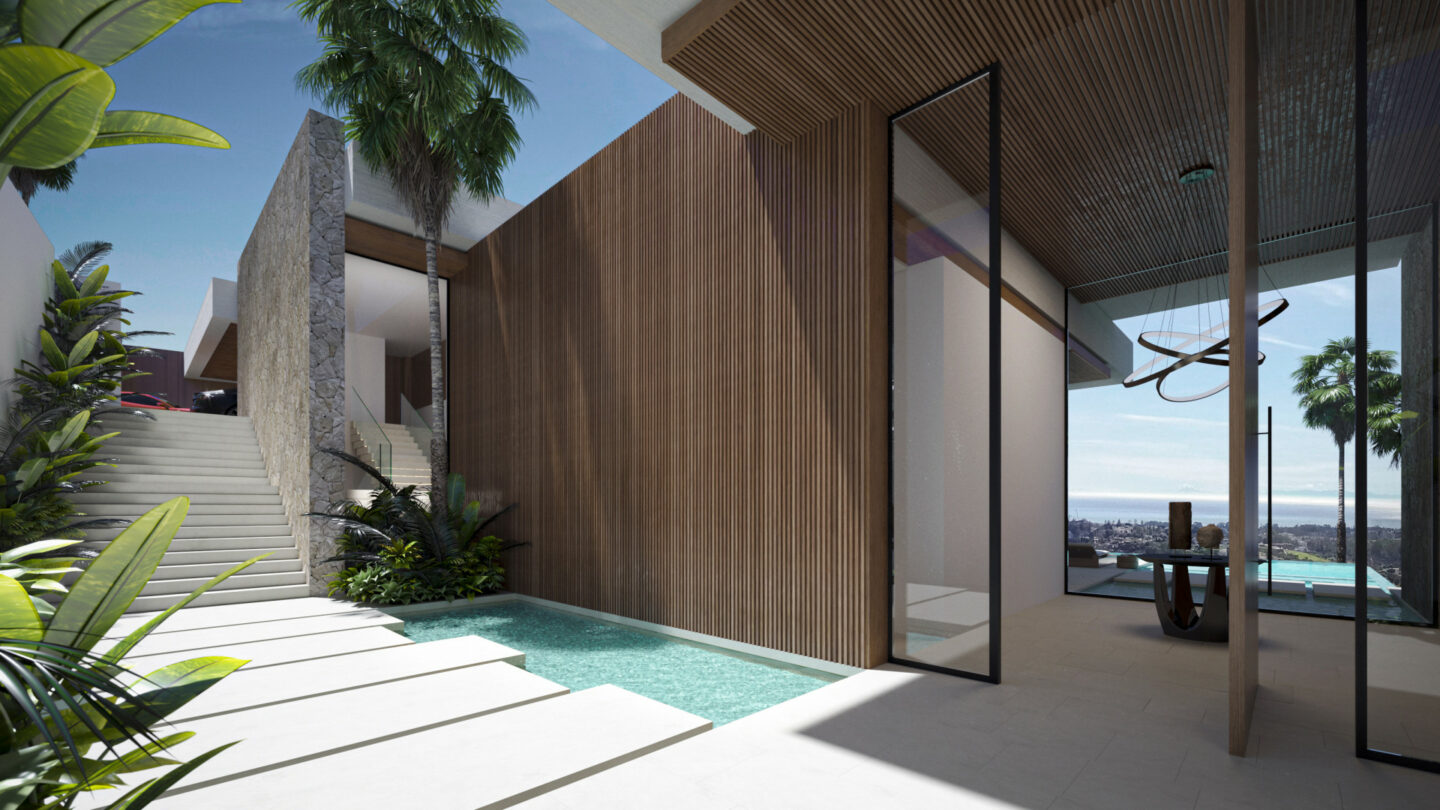 FOR SALE 🏡 Newly Built Panoramic Villa with Infinity Pool & Indoor Pool – El Herrojo Alto, Benahavís