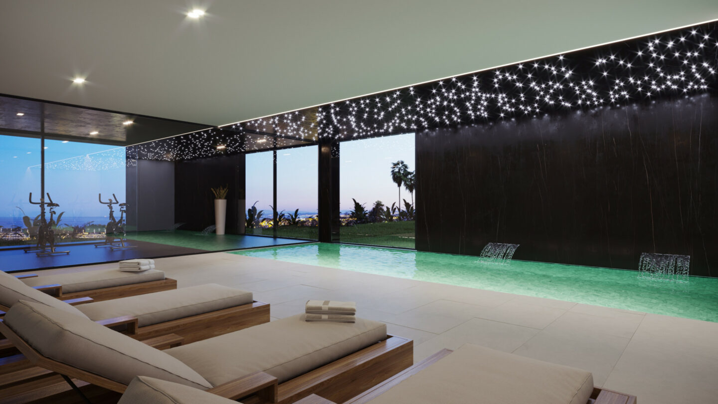 FOR SALE 🏡 Newly Built Panoramic Villa with Infinity Pool & Indoor Pool – El Herrojo Alto, Benahavís