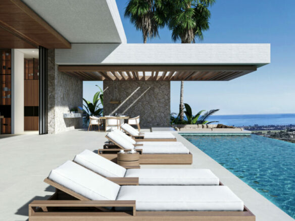FOR SALE 🏡 Newly Built Panoramic Villa with Infinity Pool & Indoor Pool – El Herrojo Alto, Benahavís