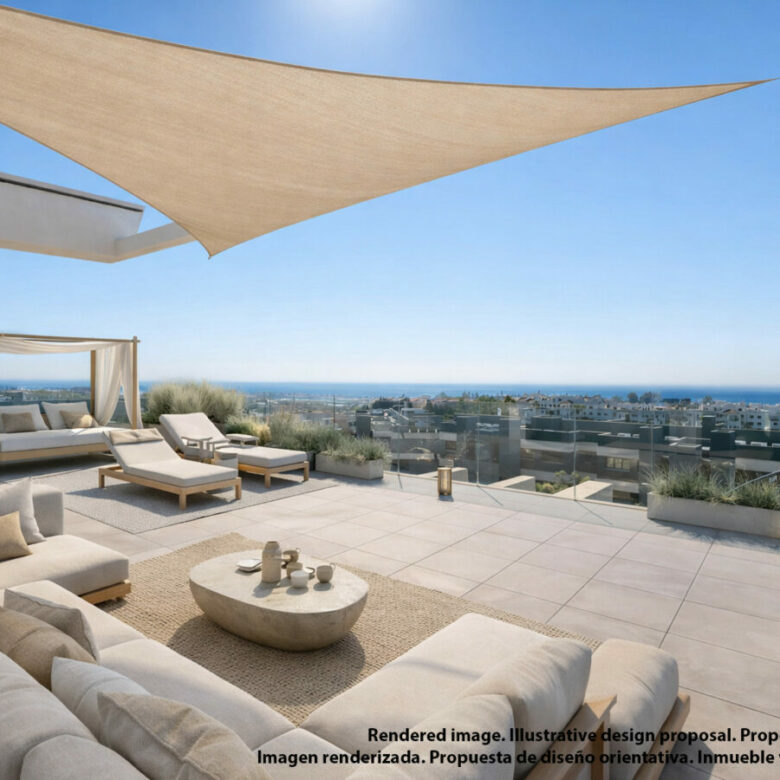 FOR SALE 🏡 Modern Sea-View Penthouse with Private Solarium & Resort Amenities – Selwo, Estepona