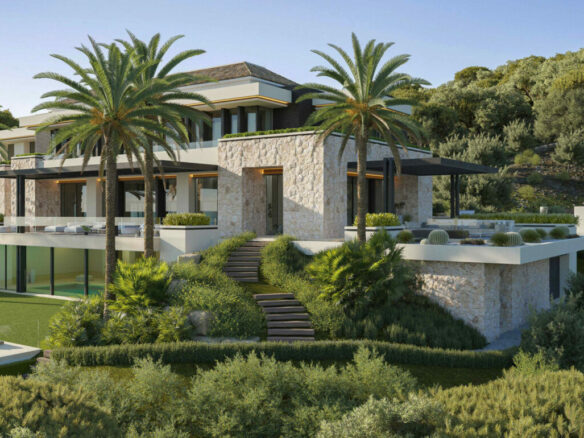 FOR SALE 🏡 Gated Estate Villa with Panoramic Sea, Gibraltar and Africa Views – La Zagaleta, Benahavís