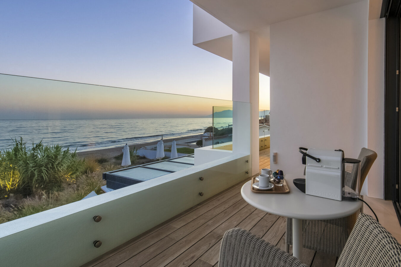 FOR SALE 🏡 Beachfront Villa with Direct Sand Access and Rooftop Wellness Deck – Costabella, Marbella