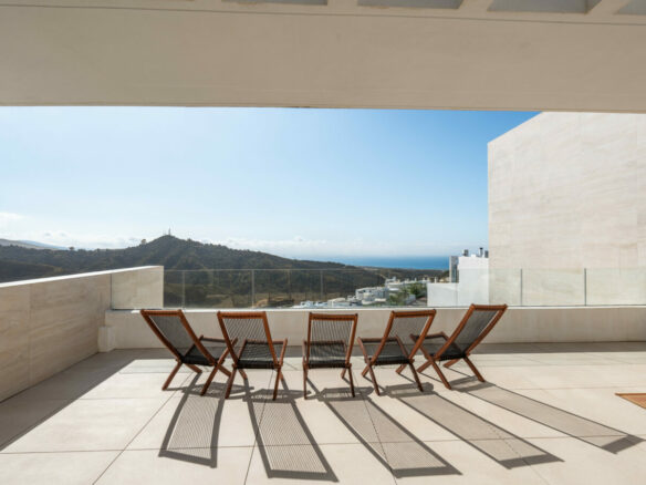 FOR SALE 🏡 Sea View Penthouse in a Gated Wellness Community – Palo Alto, Ojén