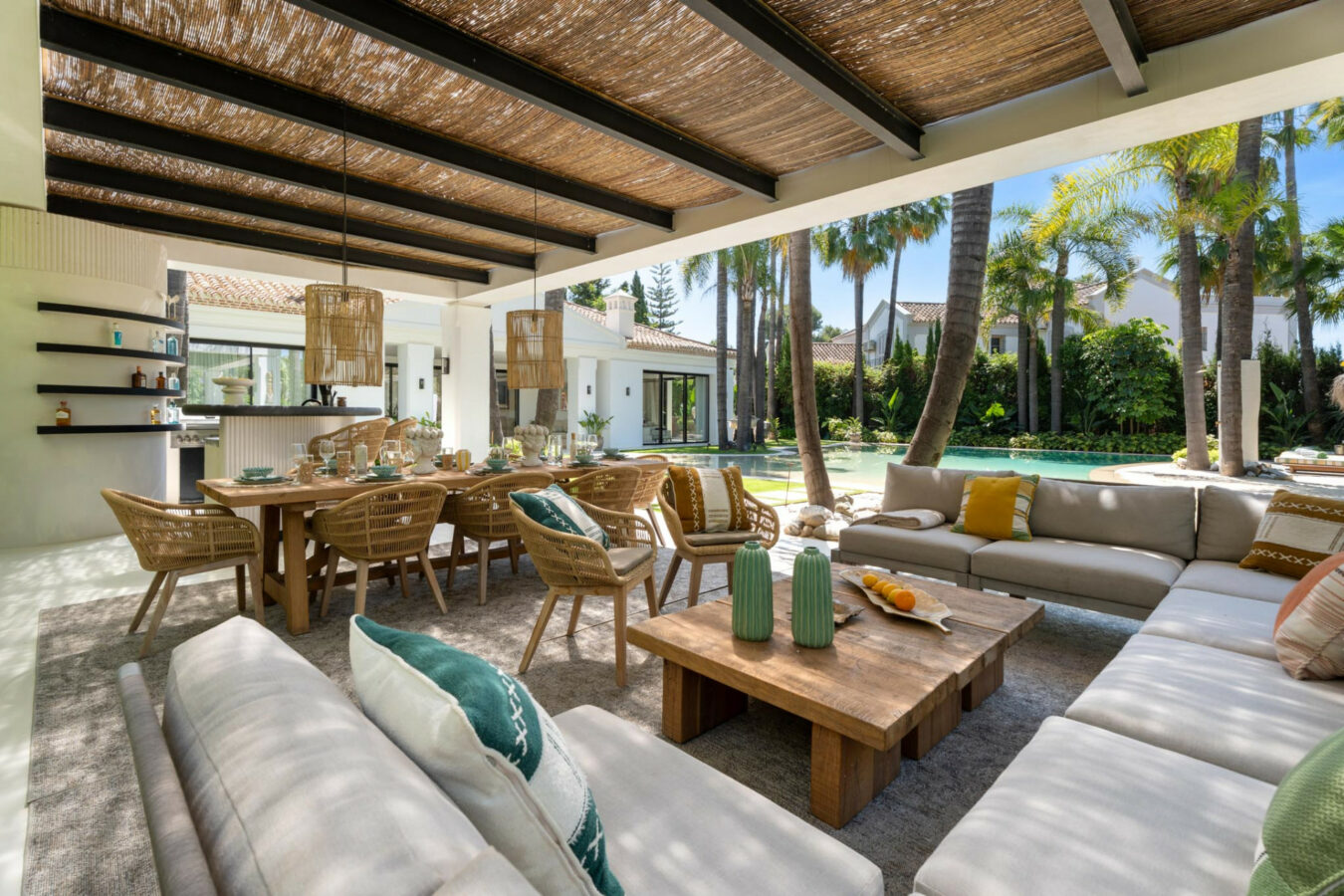FOR SALE 🏡 Contemporary Golf Valley Villa with Indoor Wellness Spa, Cinema & Lagoon Pool – Nueva Andalucía, Marbella
