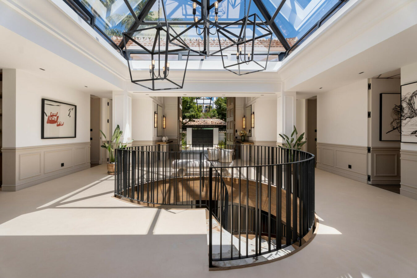 FOR SALE 🏡 Contemporary Golf Valley Villa with Indoor Wellness Spa, Cinema & Lagoon Pool – Nueva Andalucía, Marbella