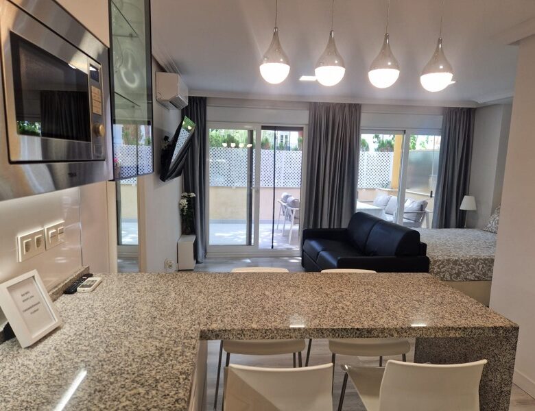 FOR SALE 🏡 Renovated Beachfront Studio next to Nikki Beach – Romano Playa, Elviria, Marbella