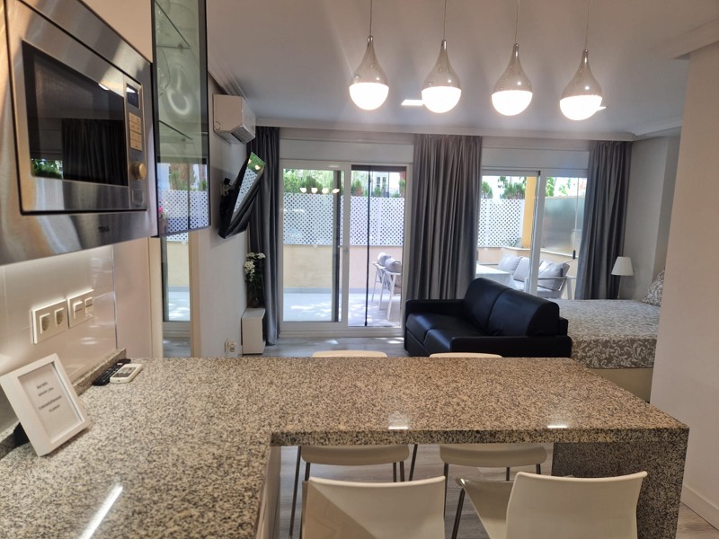 FOR SALE 🏡 Renovated Beachfront Studio next to Nikki Beach – Romano Playa, Elviria, Marbella