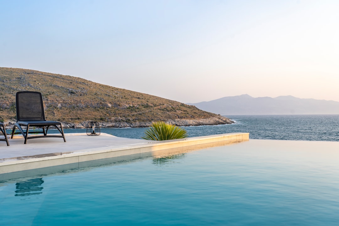 luxury beachfront villa mediterranean pool
