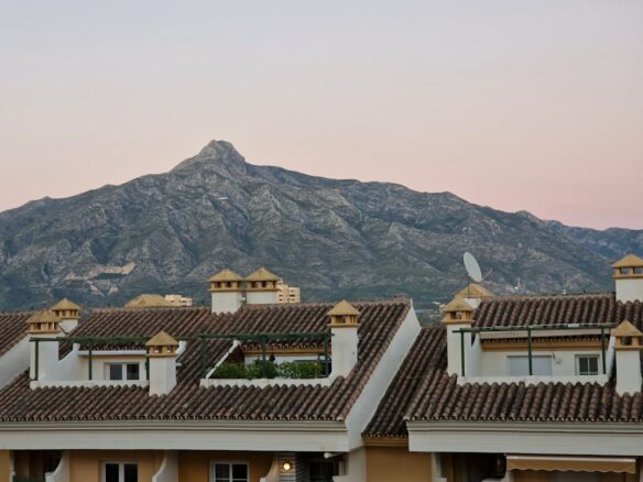 marbella coastline luxury villas aerial