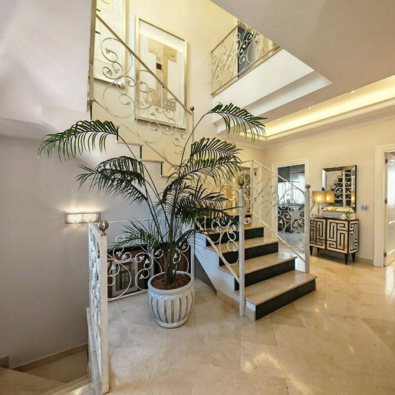 Spacious south-west facing villa with pool steps from the beach in Elviria, Marbella