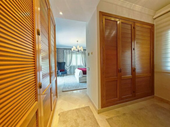 Spacious south-west facing villa with pool steps from the beach in Elviria, Marbella