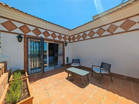 Spacious south-west facing villa with pool steps from the beach in Elviria, Marbella