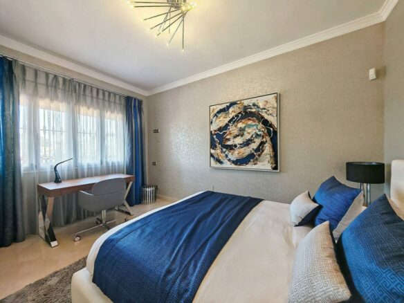 Spacious south-west facing villa with pool steps from the beach in Elviria, Marbella