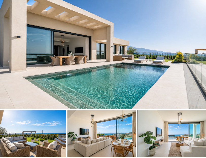 BRAND-NEW VILLA FOR SALE | BENAHAVÍS 🇪🇸 PANORAMIC SEA VIEWS · GATED COMMUNITY