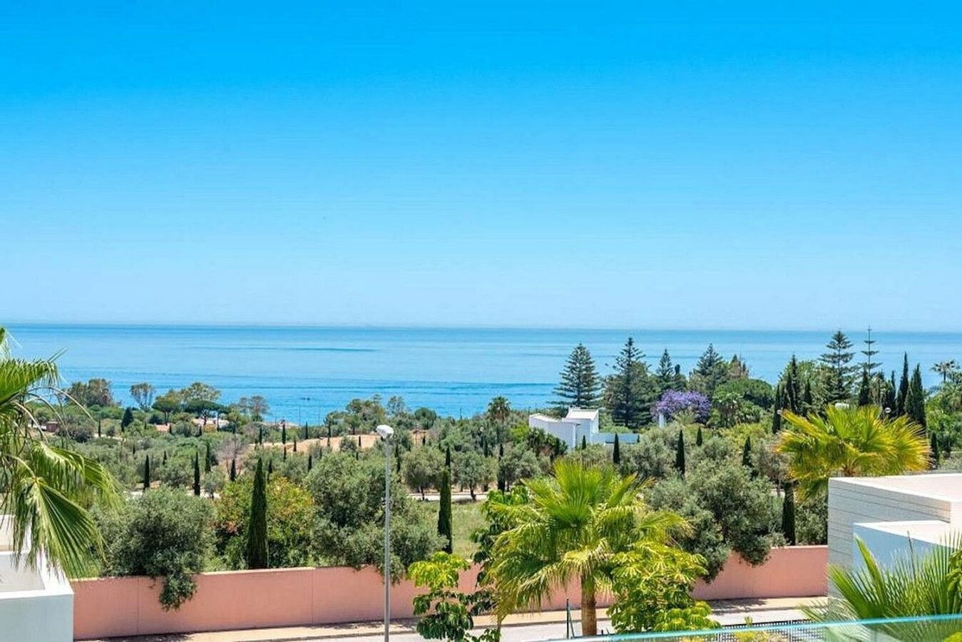 Contemporary villa with sea views and pool in a gated community, Rio Real, Marbella