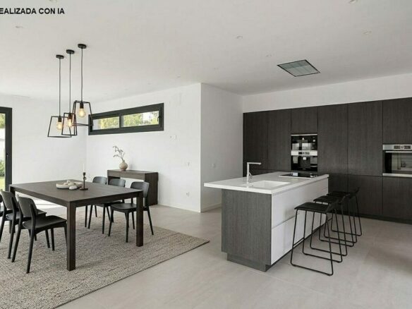 Contemporary villa with pool near Santa Maria Golf in Elviria, Marbella