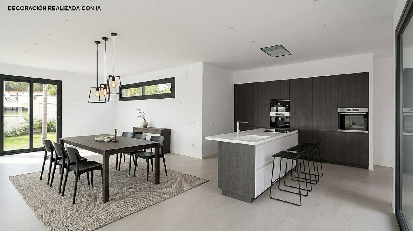 Contemporary villa with pool near Santa Maria Golf in Elviria, Marbella