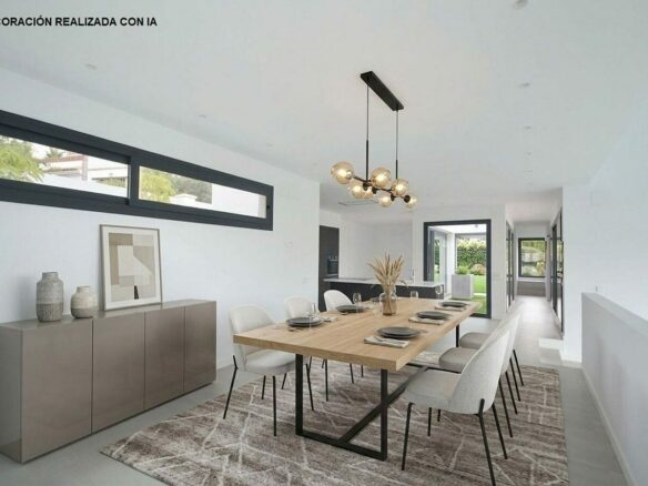 Contemporary villa with pool near Santa Maria Golf in Elviria, Marbella