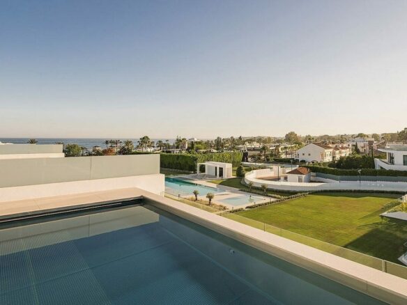 Contemporary villa in gated community Golden Mile Marbella