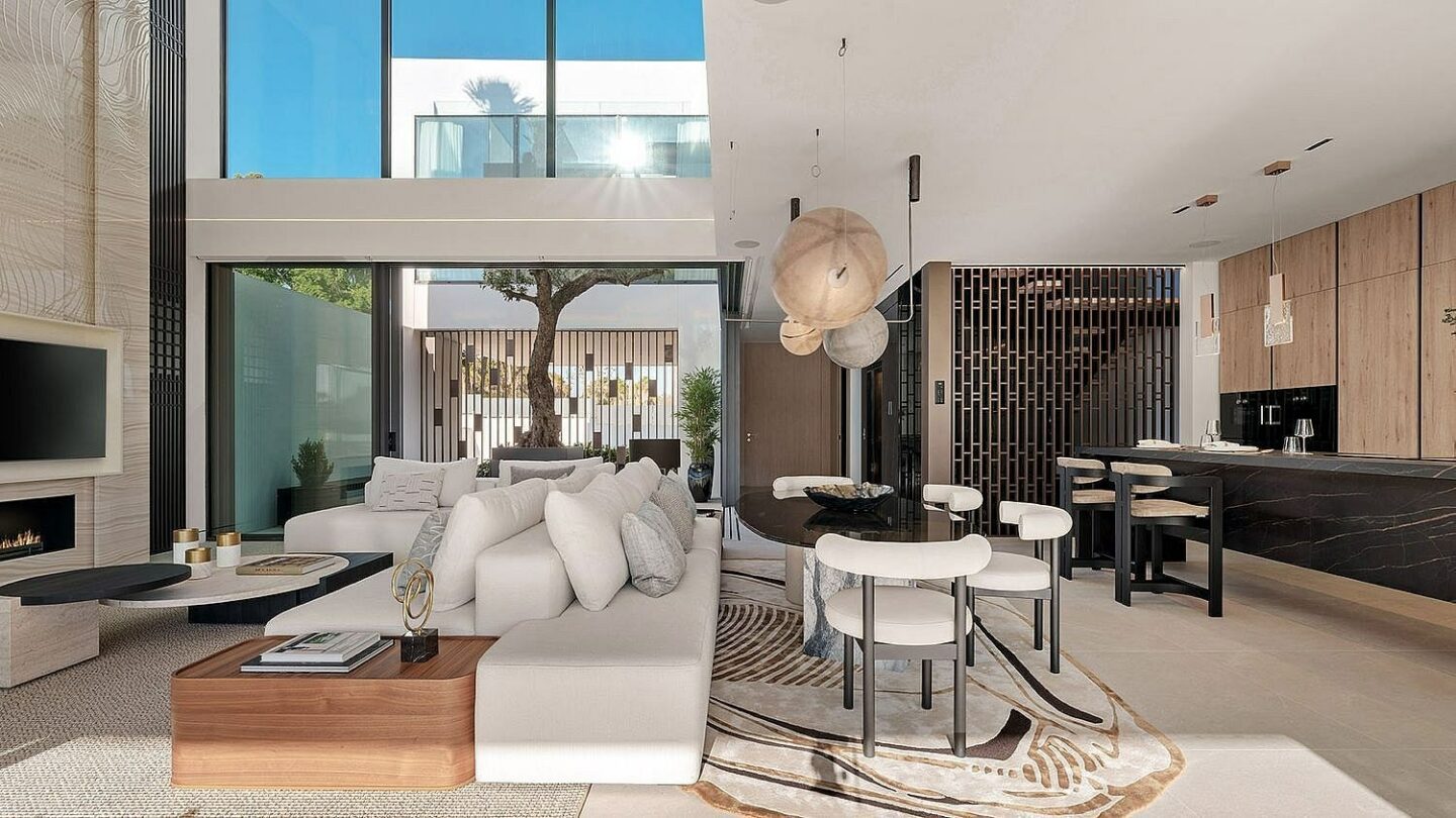Contemporary villa in gated community Golden Mile Marbella