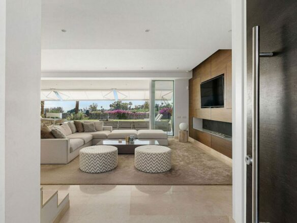 West-facing contemporary villa with pool in a gated community, Rio Real, Marbella East