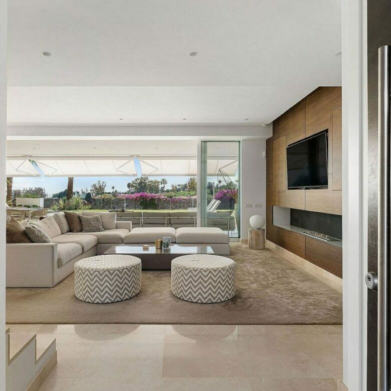 West-facing contemporary villa with pool in a gated community, Rio Real, Marbella East