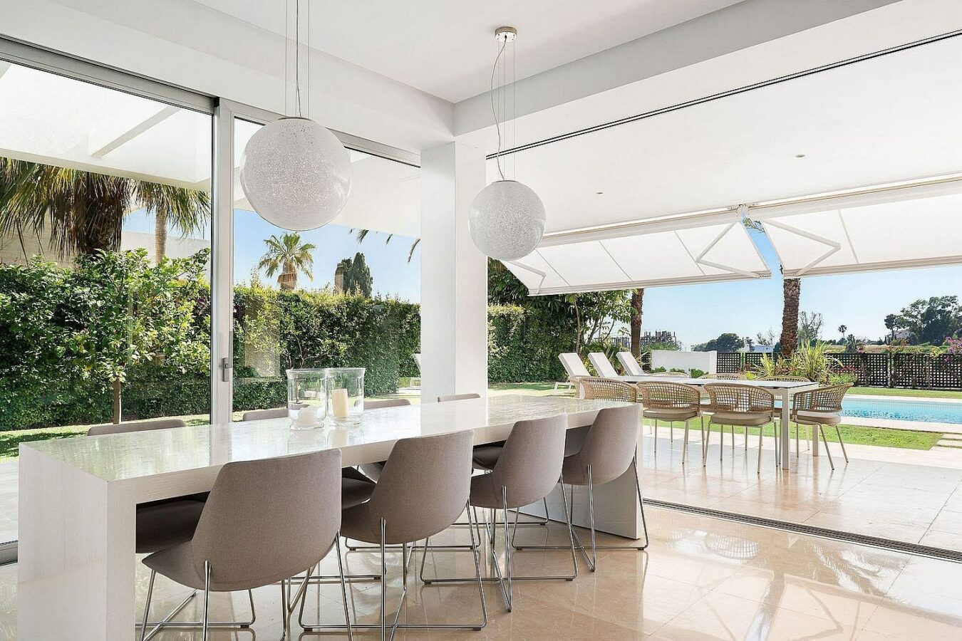 West-facing contemporary villa with pool in a gated community, Rio Real, Marbella East