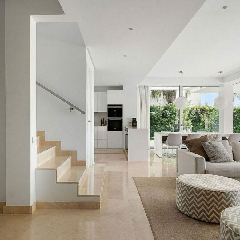 West-facing contemporary villa with pool in a gated community, Rio Real, Marbella East