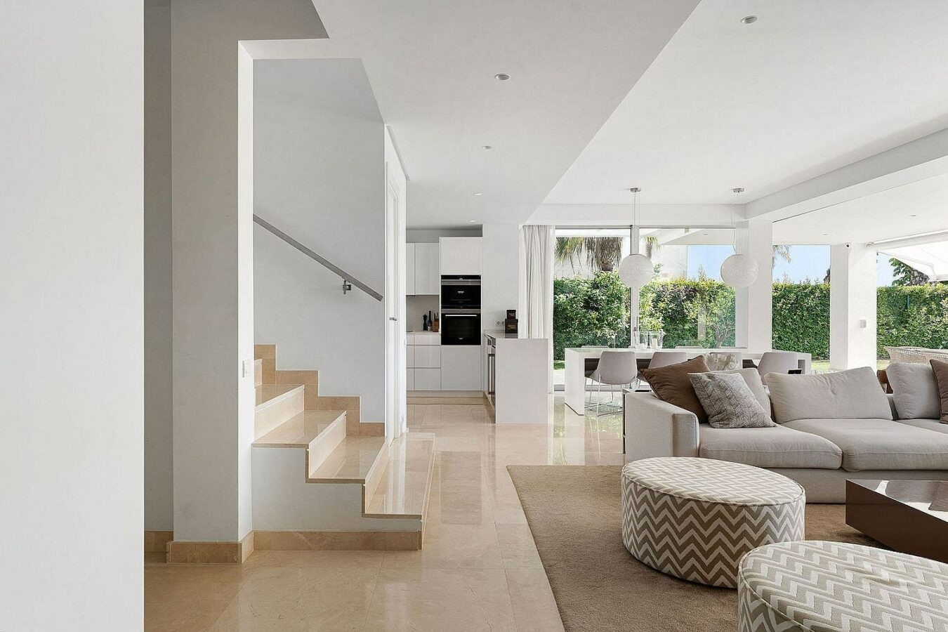 West-facing contemporary villa with pool in a gated community, Rio Real, Marbella East