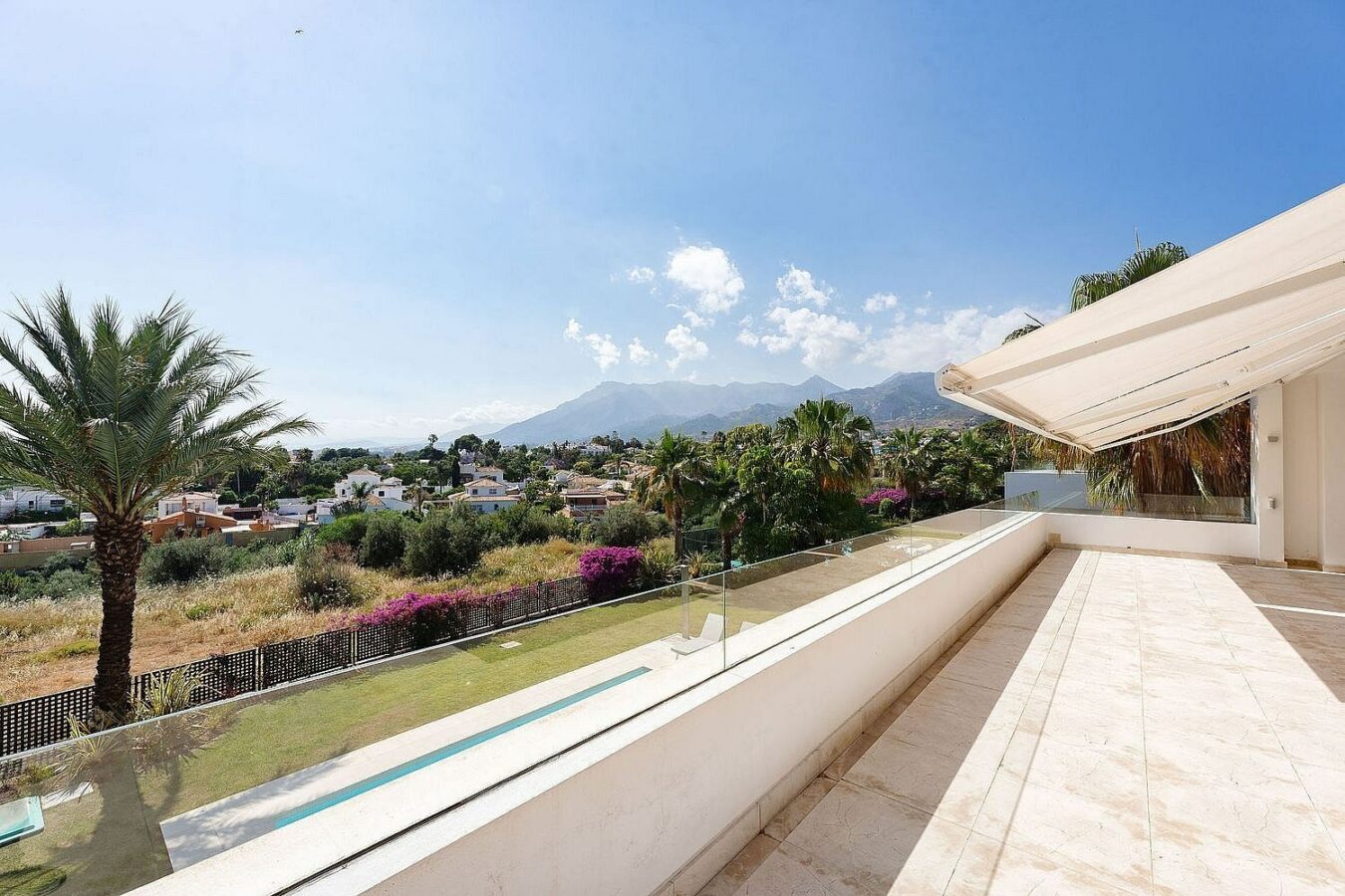 West-facing contemporary villa with pool in a gated community, Rio Real, Marbella East