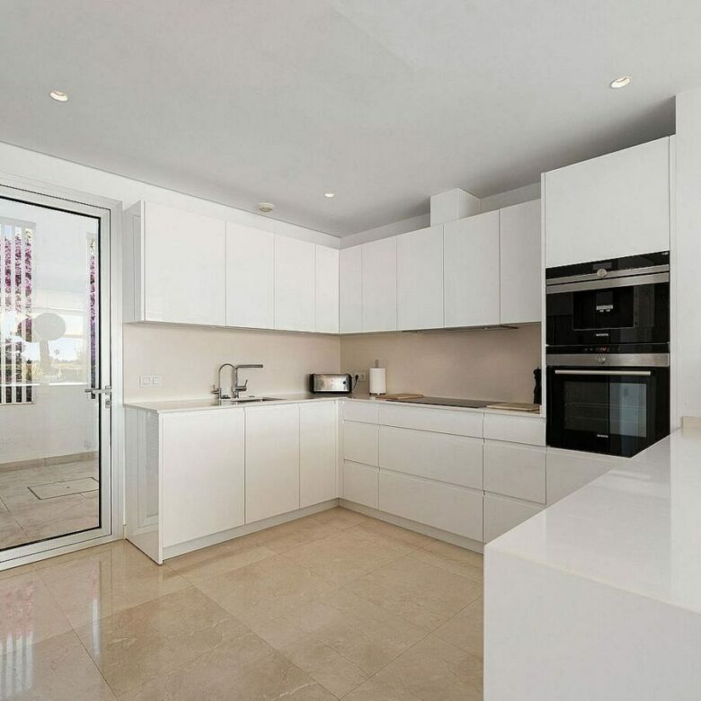 West-facing contemporary villa with pool in a gated community, Rio Real, Marbella East