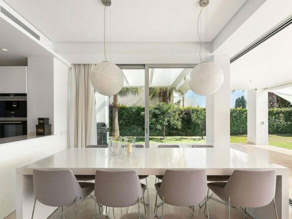 West-facing contemporary villa with pool in a gated community, Rio Real, Marbella East