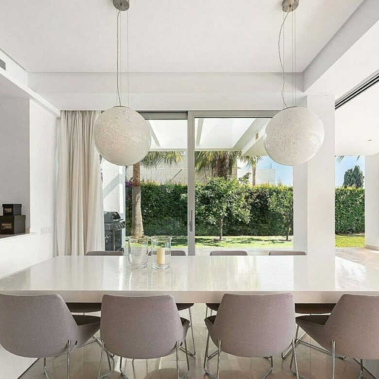 West-facing contemporary villa with pool in a gated community, Rio Real, Marbella East