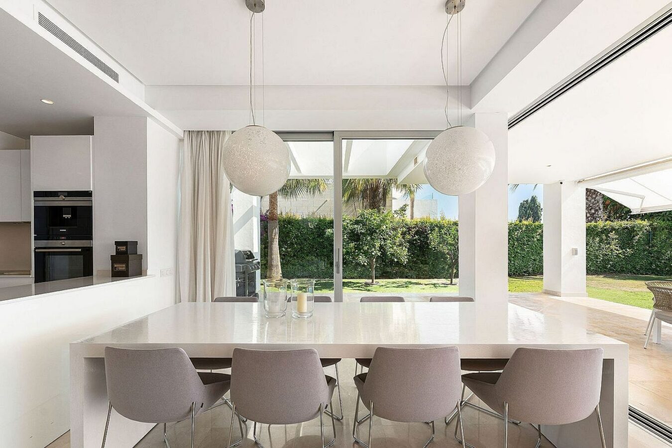 West-facing contemporary villa with pool in a gated community, Rio Real, Marbella East